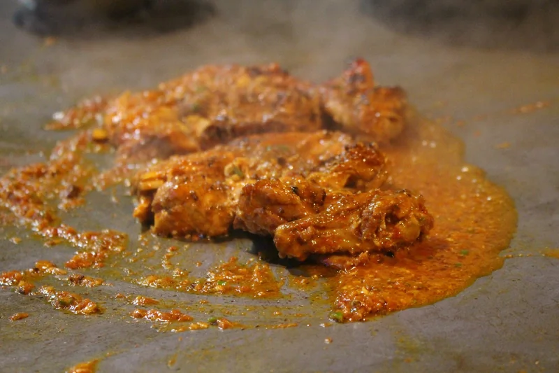 Freshly prepared street food in Lahore